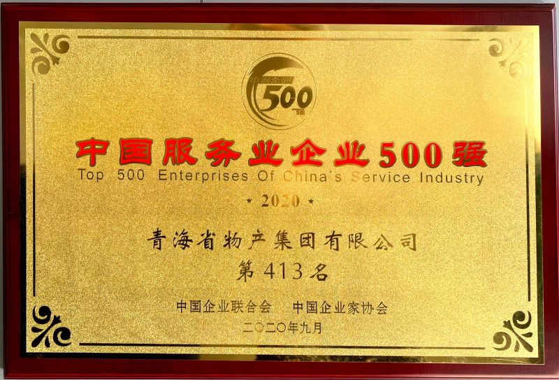 2020年中國服務業企業500強